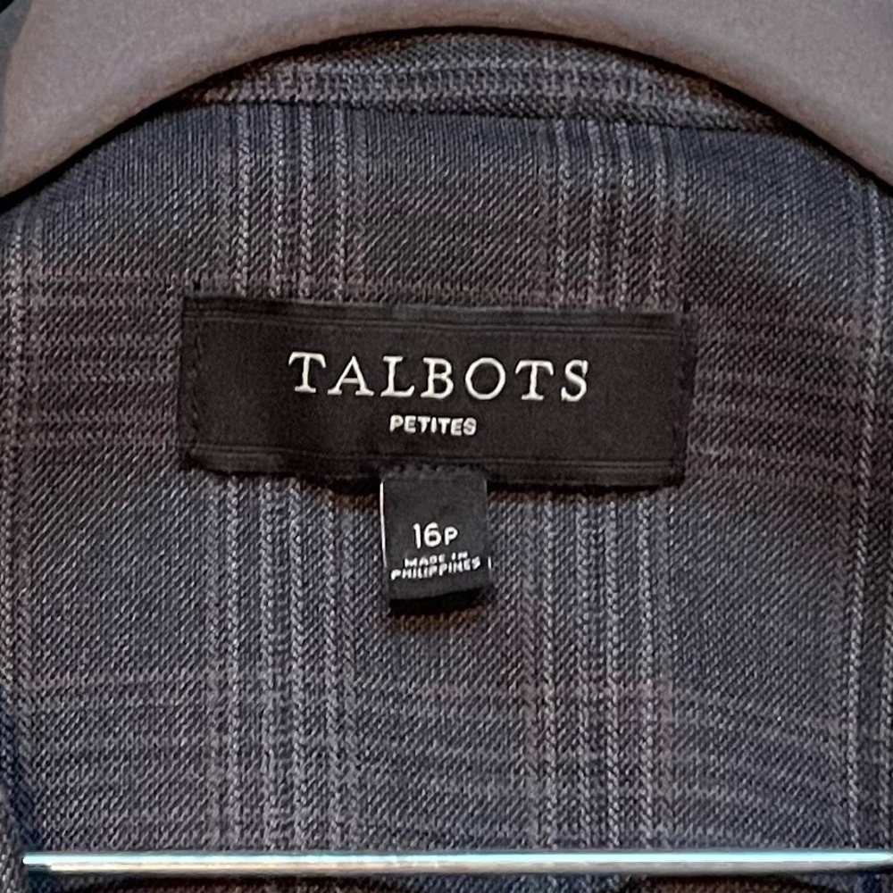 Talbots Wool Blend Fully Lined Blazer Jacket Zip … - image 2